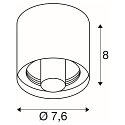 SLV ceiling luminaire VARYT without shade E14 IP44, chrome dimmable