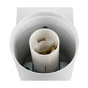 SLV wall luminaire VARYT round, without shade E14 IP44, white dimmable