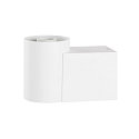 SLV wall luminaire VARYT round, without shade E14 IP44, white dimmable