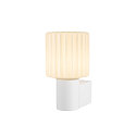 SLV wall luminaire VARYT round, without shade E14 IP44, white dimmable