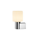SLV wall luminaire VARYT round, without shade E14 IP44, chrome dimmable