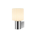 SLV wall luminaire VARYT round, without shade E14 IP44, chrome dimmable