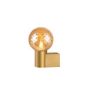 SLV Luminaria de pared VARYT redondo, sin pantalla E14 IP44, lat�n regulable