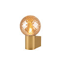 SLV Luminaria de pared VARYT redondo, sin pantalla E14 IP44, lat�n regulable