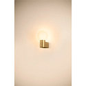 SLV Luminaria de pared VARYT redondo, sin pantalla E14 IP44, lat�n regulable
