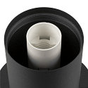 SLV Luminaria de mesa VARYT redondo, sin pantalla E14, negro regulable