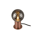 SLV table lamp VARYT round, without shade E14, copper dimmable