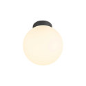 Luminaria de techo SUN 20 redondo E27 IP20, negro regulable