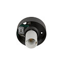 SLV Luminaria de techo SUN 20 redondo E27 IP20, negro regulable