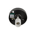 SLV Luminaria de techo SUN 30 redondo E27 IP20, negro regulable