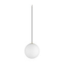 SLV Luminaria colgante SUN 30 con cable abierto, en forma de bala E27 IP20, regulable