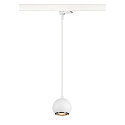 SLV Luminaria colgante trif�sica LIGHT EYE� 90 abajo, en forma de bala GU10 IP20, blanco mate regulable