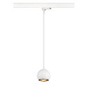 SLV Luminaria colgante trif�sica LIGHT EYE� 90 abajo, en forma de bala GU10 IP20, blanco mate regulable