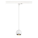 SLV Luminaria colgante trif�sica LIGHT EYE� 90 abajo, en forma de bala GU10 IP20, blanco mate regulable