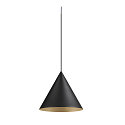 SLV Luminaria colgante MAGICO 38 E27 IP20, negro mate regulable