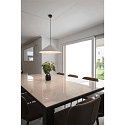 SLV Luminaria colgante MAGICO 55 E27 IP20, negro mate regulable