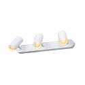 SLV Luminaria de pared y techo NOBLO� TRIPLE PHASE de 3 llamas, redondo IP20, blanco regulable