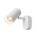 SLV Luminaria de pared y techo NOBLO� SINGLE PHASE de 1 llama, redondo IP20, blanco regulable