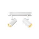 Luminaria de pared y techo NOBLO� DOUBLE PHASE de 2 llamas, redondo IP20, blanco regulable