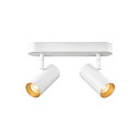 SLV Luminaria de pared y techo NOBLO� DOUBLE PHASE de 2 llamas, redondo IP20, blanco regulable