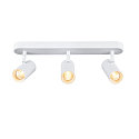 Luminaria de pared y techo NOBLO� TRIPLE PHASE de 3 llamas, cil�ndrico, giro card�nico IP20, blanco regulable