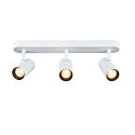SLV Luminaria de pared y techo NOBLO� TRIPLE PHASE de 3 llamas, cil�ndrico, giro card�nico IP20, blanco regulable