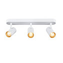 SLV Luminaria de pared y techo NOBLO� TRIPLE PHASE de 3 llamas, cil�ndrico, giro card�nico IP20, blanco regulable