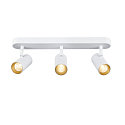 SLV Luminaria de pared y techo NOBLO� TRIPLE PHASE de 3 llamas, cil�ndrico, giro card�nico IP20, blanco regulable