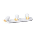 SLV Luminaria de pared y techo NOBLO� TRIPLE PHASE de 3 llamas, cil�ndrico, giro card�nico IP20, blanco regulable