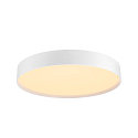 Luminaria de techo DECONA 42 CL redondo, con sensor, apto para puestos de trabajo VDU IP44, blanco, barnizado 