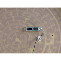 SLV Luminaria de techo DECONA 42 CL redondo, con sensor, apto para puestos de trabajo VDU IP44, blanco, barnizado 