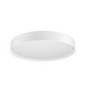 SLV Luminaria de techo DECONA 42 CL redondo, con sensor, apto para puestos de trabajo VDU IP44, blanco, barnizado 