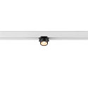 SLV Proyector para ra�l FIXT-IT! redondo, versi�n de montaje en superficie, apto para puestos de trabajo VDU IP20, negro, blanco