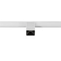 SLV Proyector para ra�l FIXT-IT! redondo, versi�n de montaje en superficie, apto para puestos de trabajo VDU IP20, negro, blanco