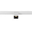 Proyector para ra�l FIXT-IT! redondo, versi�n de montaje en superficie, apto para puestos de trabajo VDU IP20, negro, blanco