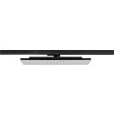 SLV 3-phase spot SIGHT PANEL square, suitable for VDU workstation IP20, black, lacquered 