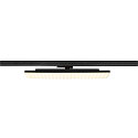 3-phase spot SIGHT PANEL square, suitable for VDU workstation IP20, black, lacquered dimmable