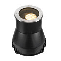 floor recessed luminaire DASAR� L DALI round, swivelling, asymmetrical, dimmable IP65/IP67, stainless steel dimmable