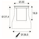 floor recessed luminaire DASAR� L DALI round, swivelling, asymmetrical, dimmable IP65/IP67, stainless steel dimmable