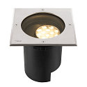 SLV Luminaria empotrable en suelo DASAR� L DALI giratorio, cuadrado, asim�trico, regulable IP65/IP67, acero inoxidable regulable