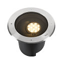 Luminaria empotrable en suelo DASAR� XL DALI redondo, giratorio, asim�trico, regulable IP65/IP67, acero inoxidable regulable
