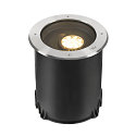 Luminaria empotrable en suelo DASAR� XL DALI redondo, giratorio, asim�trico, regulable IP65/IP67, acero inoxidable regulable