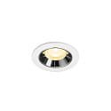 Luminaria empotrable para techos NUMINOS� XS apto para puestos de trabajo VDU IP20, blanco regulable