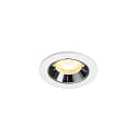 Luminaria empotrable para techos NUMINOS� XS apto para puestos de trabajo VDU IP20, blanco regulable