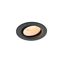 Luminaria empotrable para techos NUMINOS� MOVE XS redondo, apto para puestos de trabajo VDU IP20, negro, blanco