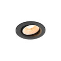 Luminaria empotrable para techos NUMINOS� MOVE XS redondo, apto para puestos de trabajo VDU IP20, negro, blanco