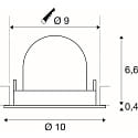 recessed spotlight NUMINOS� GIMBLE S swivelling, suitable for VDU workstation IP20
