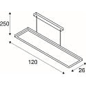 SLV recessed spotlight NUMINOS� GIMBLE S swivelling, suitable for VDU workstation IP20, white dimmable