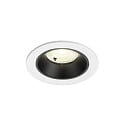 Luminaria empotrable para techos NUMINOS� S apto para puestos de trabajo VDU IP20, negro, blanco regulable
