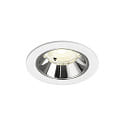 Luminaria empotrable para techos NUMINOS� S apto para puestos de trabajo VDU IP20, cromo, blanco regulable